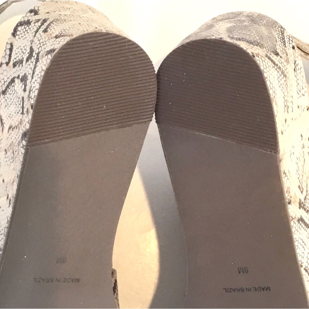 Matisse Platform Sandals ‘RUNAWAY’ Snakeskin Leather Ankle Strap Open-toe Size-7 - Picture 14 of 16